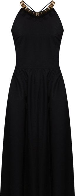 Women's Crossed Back Halter Dress