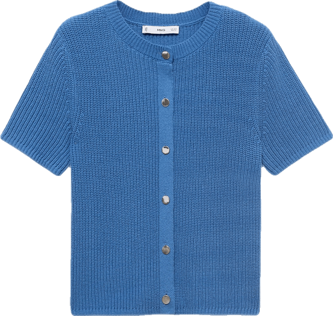 Women's Short-Sleeved Knitted Cardigan