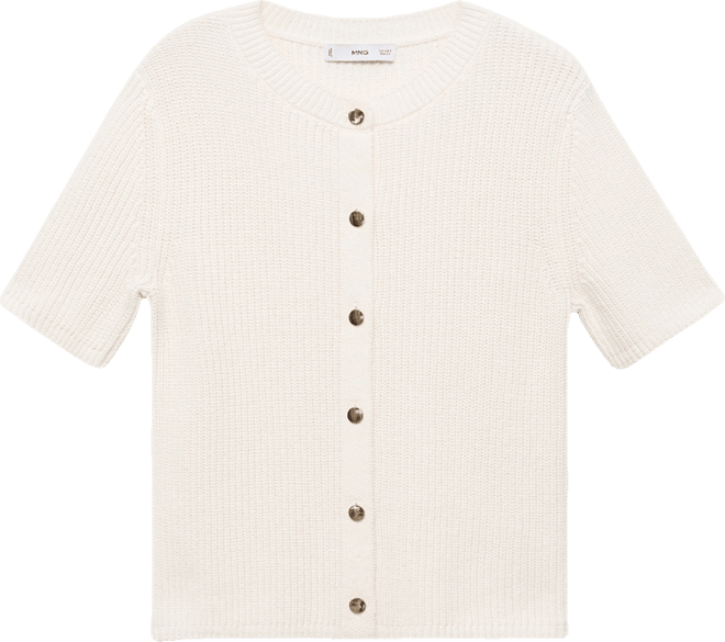 Women's Short-Sleeved Knitted Cardigan