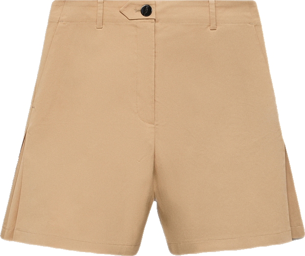 Women's Straight Pleated Shorts