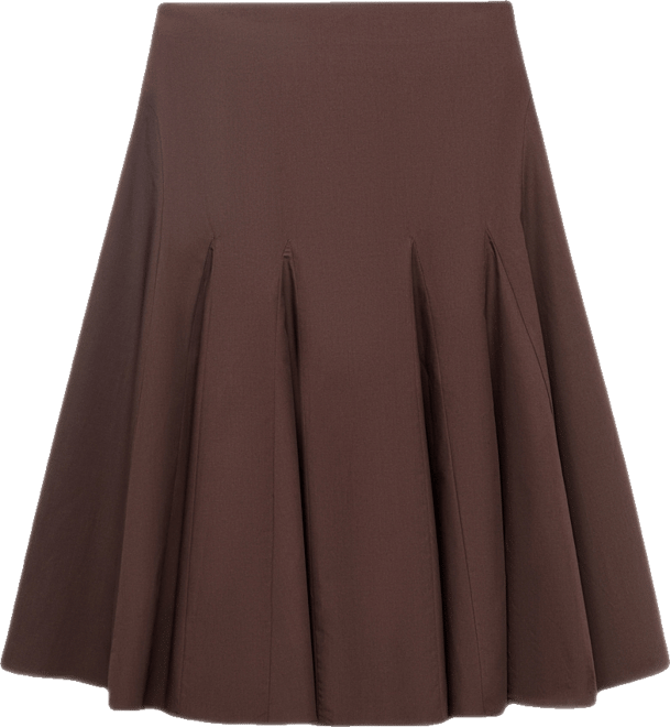 Women's Pleated Midi Skirt
