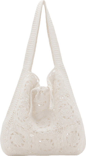 Women's Crochet Shopper Bag