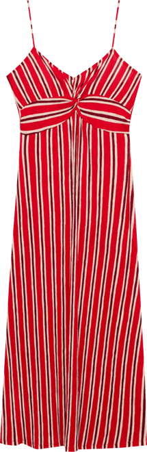 Women's Striped Gathered Dress