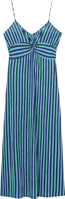 Women's Striped Gathered Dress