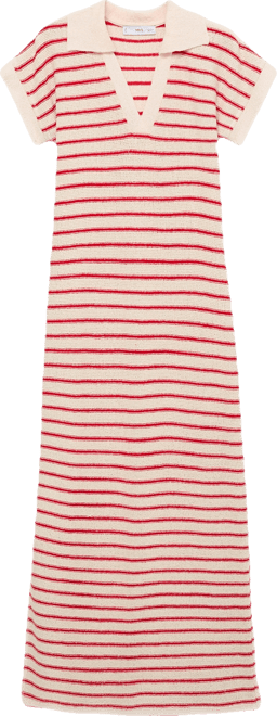 Women's Long Striped Knitted Dress
