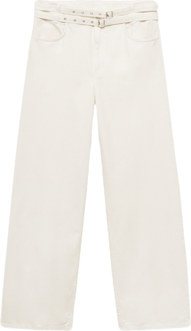 Women's Double Belt Balloon Jeans