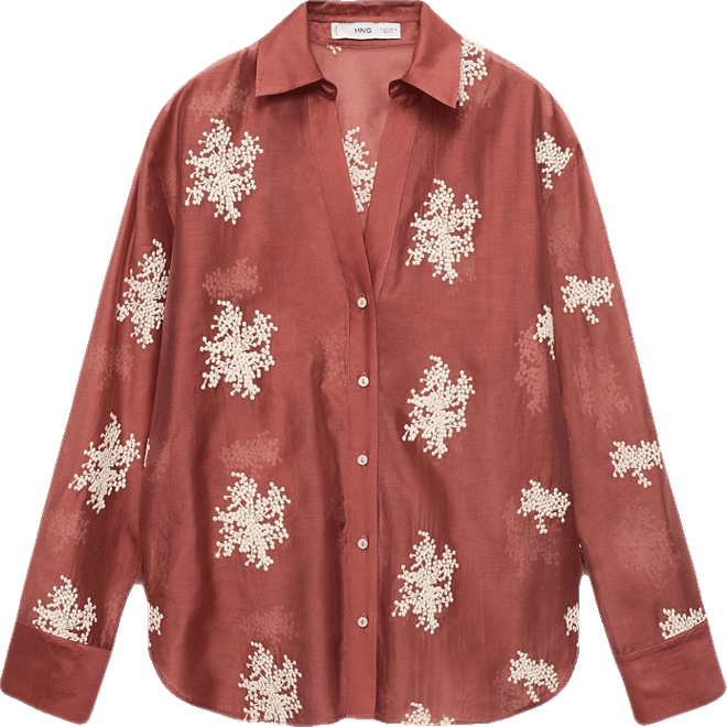 Women's Embroidered Lyocell Shirt