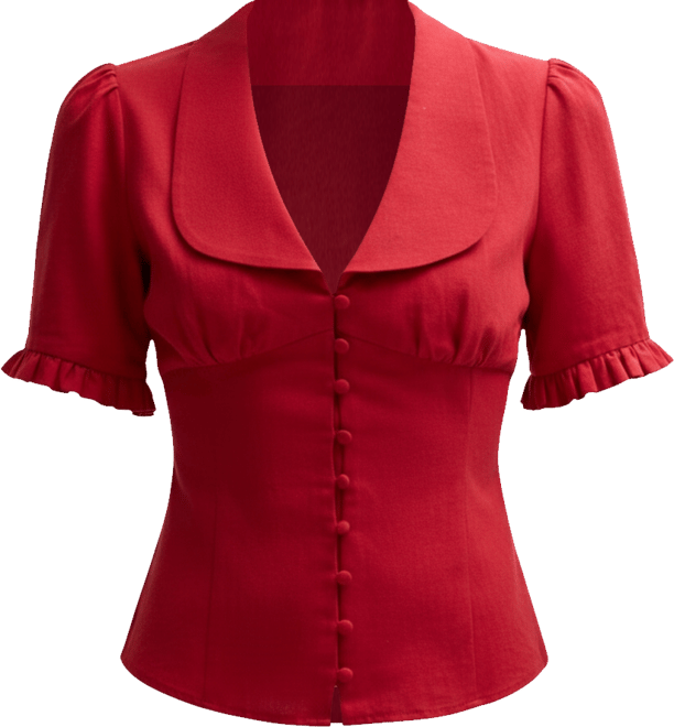 Women's Rachel Vintage Inspired Short Sleeve Shirt