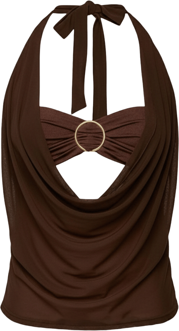 Women's Issey Layered Bra Cowl Neck Top