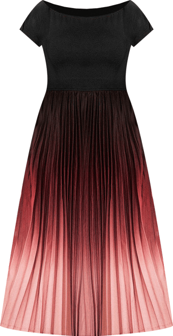 Women's Rosy Fade Ombre Midi Beach Dress