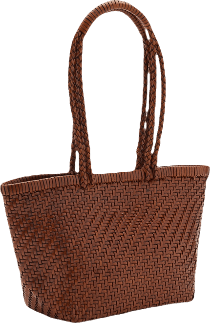 Women's Braided Leather Shoulder Bag