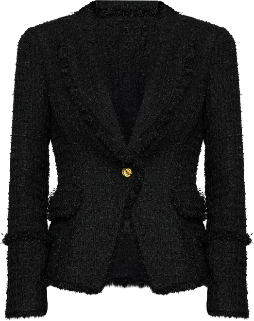 Kaisley Frayed Trim Blazer