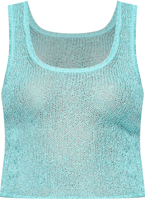Womens Eleora Sequin Knit Tank Top