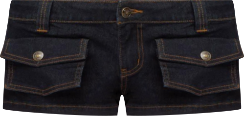 Womens Cavella Stretchy Denim Micro Shorts