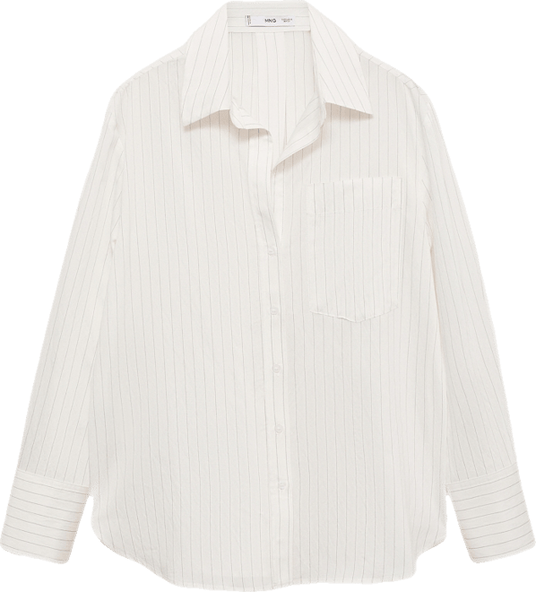 Women's Semi-Transparent Striped Shirt