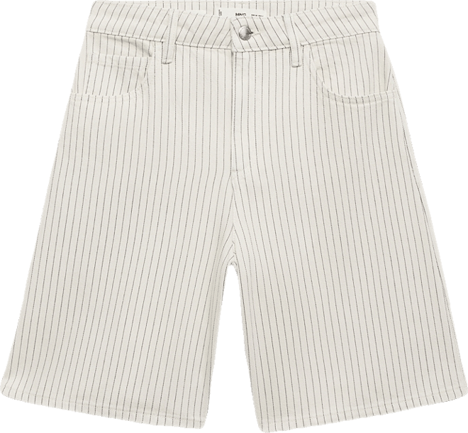 Women's High-Waist Straight-Fit Denim Shorts