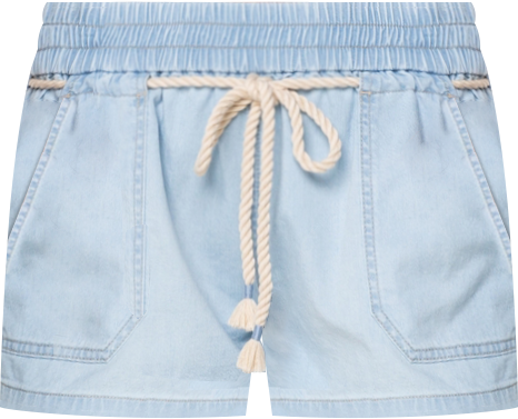 Juniors' Paddle On Pull-On Denim Shorts