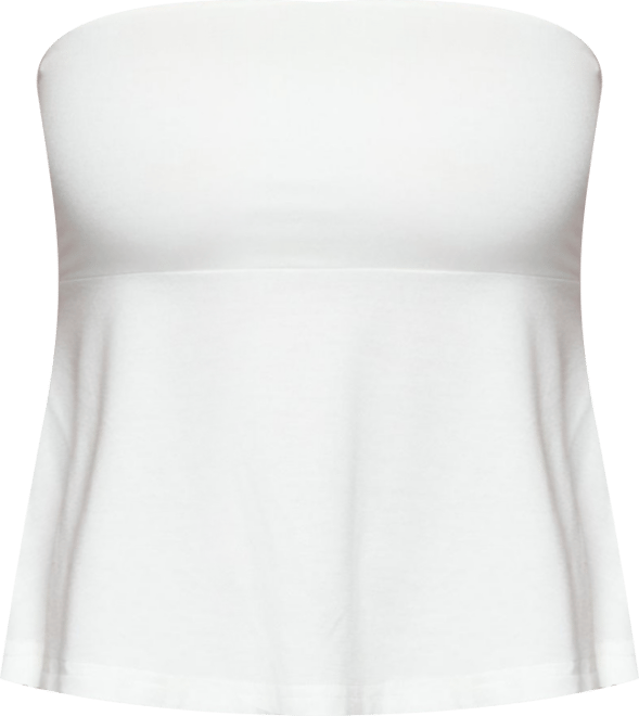 Women's Beaux Strapless Babydoll Top