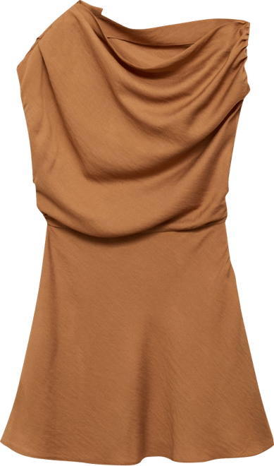 Women's Asymmetric Draped Gown