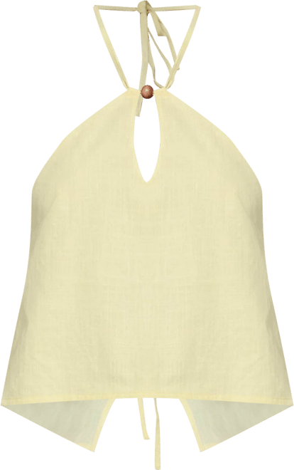 Women's Oliviana Linen Look Halter Top