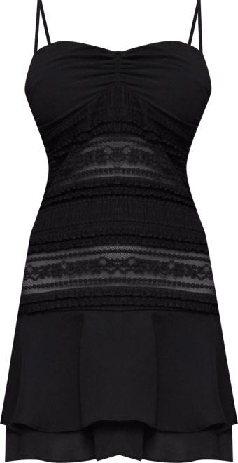 Women's Marcia Chiffon Lacey Mini Dress