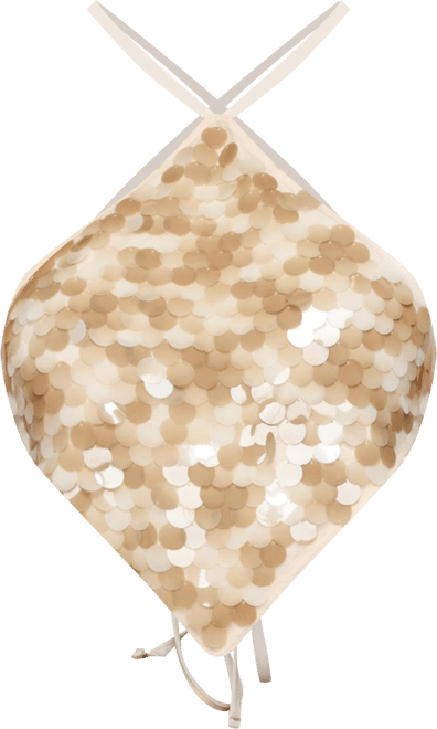 Women's Dixie Backless Sequin Triangle Top