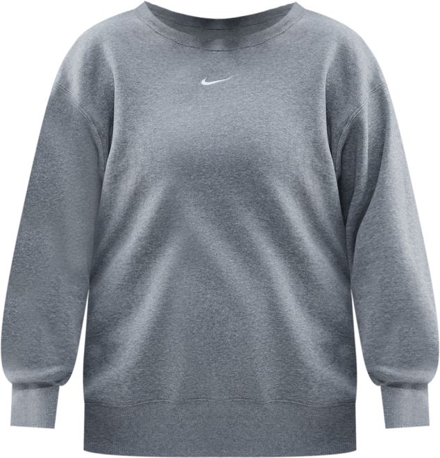 Nike Sportswear Phoenix Fleece Sudadera oversized de cuello redondo de tejido Fleece para mujer (talla grande)