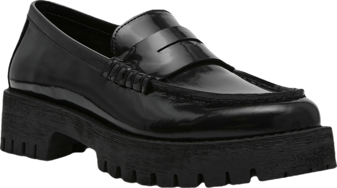 Steve Madden Women's Langsten Lug-Sole Tailored Loafers - Macy's