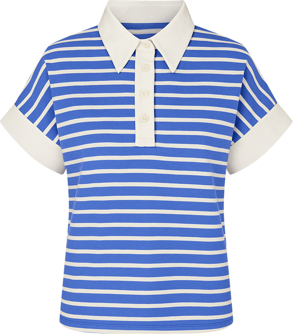 Women's Stripe Collar Sweatshirt