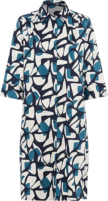 Women's Modern Graphic Shirt Dress