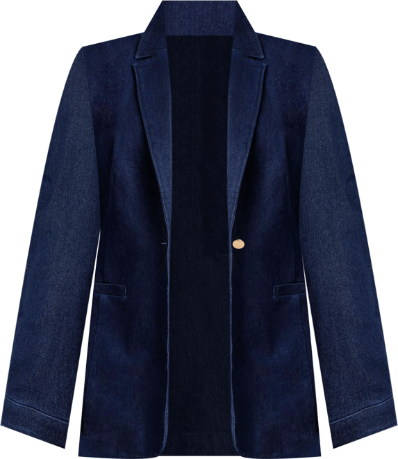 Women's Plus Size Denim Blazer