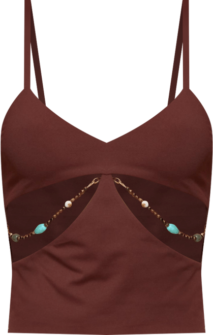 Women's Neri Bead Cut Out Tank Top