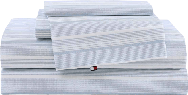 Printed 200-Thread Count Cotton Percale 4-Pc. Sheet Set, Full