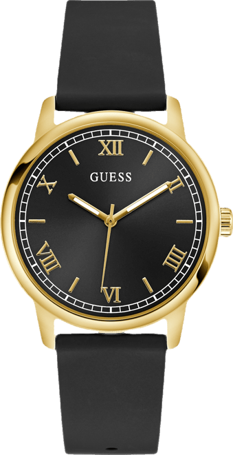 Men's Black Gold Tone Analog Watch, 40mm