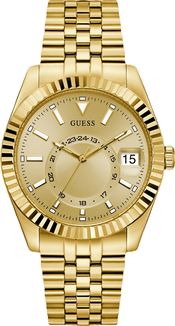 Men's Gold Tone Multi-function Date Watch, 42mm