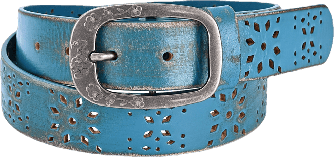 Women's Blooming Crocus Leather Belt