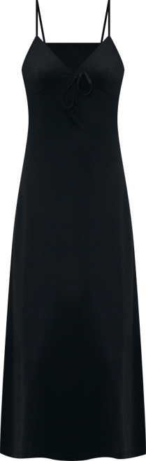 Women's Bow Neckline Long Dress