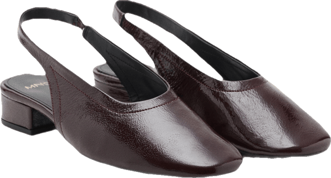 Women's Block Heel Leather Shoes