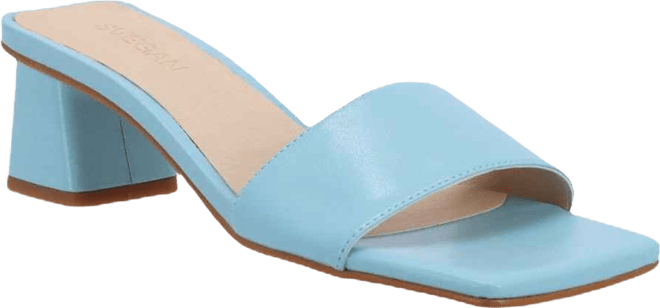 Women's Squared Leather Sandals