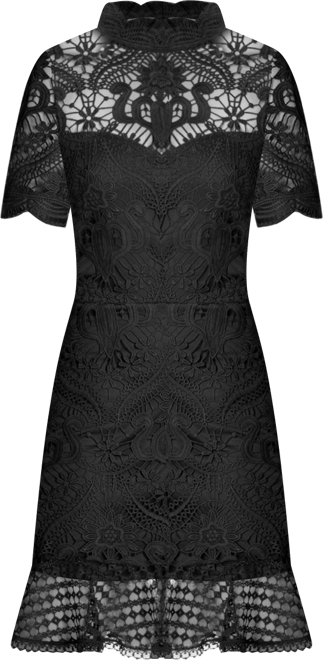 Bebe Women's Flounce Lace Mini Dress Macy's