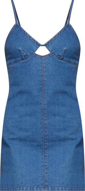 Women's Maleeka Cut Out Denim Mini Dress