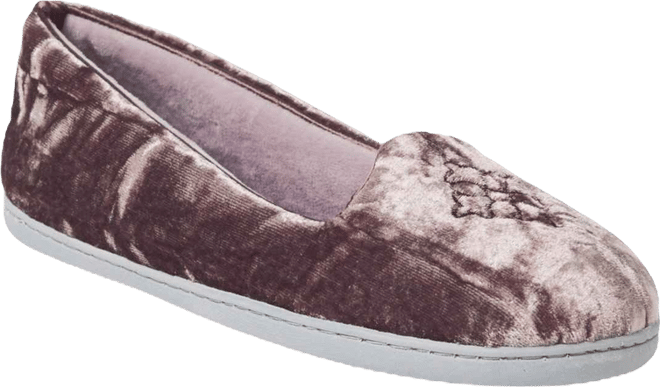 Womens Rebecca Microfiber Velour Closed Back House Slipper
