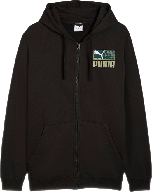 PUMA House of Graphics Men's Zip-Up Fleece Hoodie