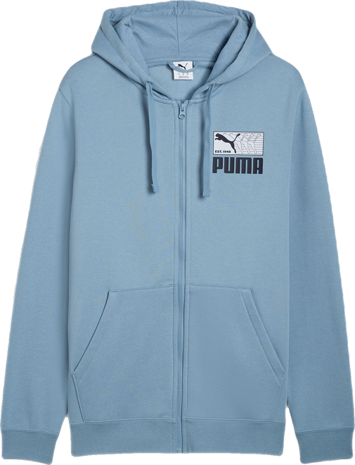 PUMA House of Graphics Men's Zip-Up Fleece Hoodie