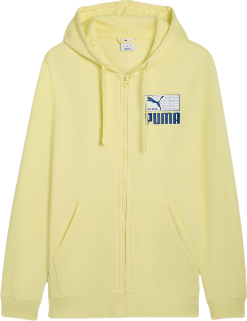 PUMA House of Graphics Men's Zip-Up Fleece Hoodie