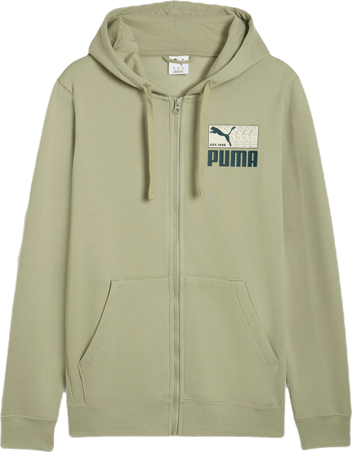 PUMA House of Graphics Men's Zip-Up Fleece Hoodie