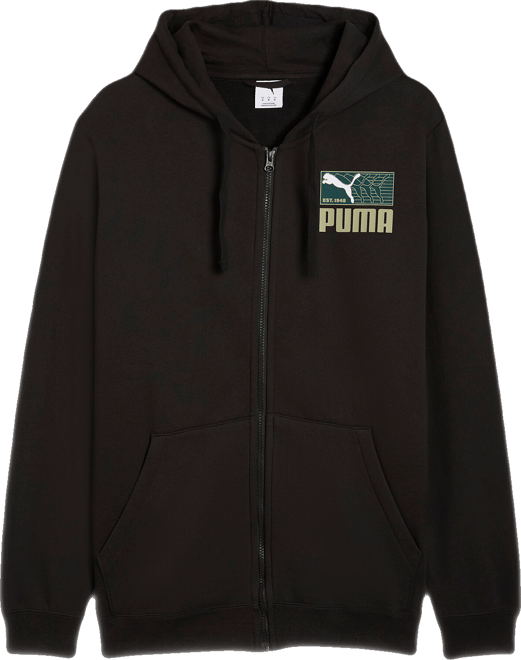 PUMA House of Graphics Zip-Up Fleece Hoodie