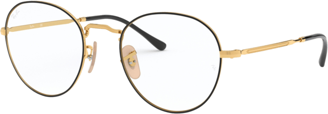 Unisex Round Metal Optics Eyeglasses, RB3582V