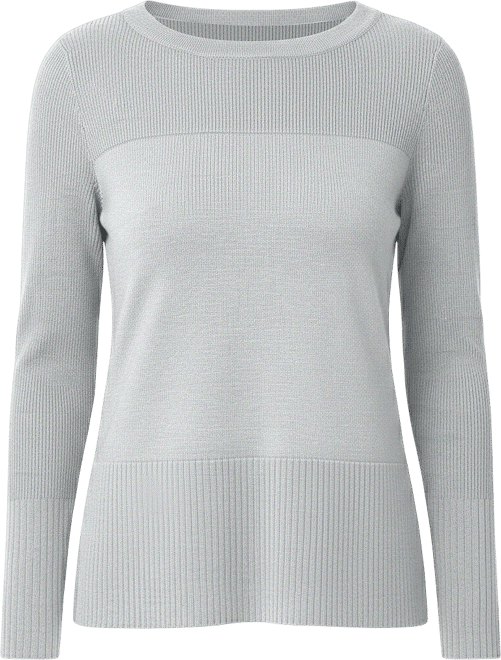 Women's Boat Neck Ribbed Sweater