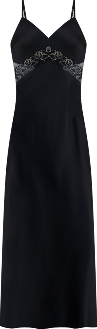 I.n.c International Concepts Women's Lace-Trim Satin Nightgown, Macy's Exclusive